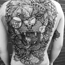 Back in the day tattoos inked all over the body could signify a social status, an initiatory rite, a marriage or celebration of the victory in war. 40 Geometric Back Tattoos For Men Dimensional Ink Ideas