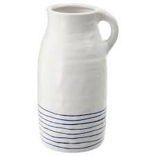 Godtagbar Vase Keramik Weiss Blau Ikea Vase Keramik Ikea