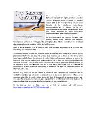 Check spelling or type a new query. Mi Recomendacion Para Todos Ustedes Es Juan Salvador Gaviota