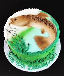 The perfect way to celebrate your day! Fishing Cake Design Images Fishing Birthday Cake Ideas