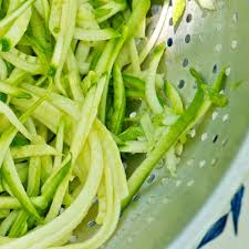 Transfer into a very large bowl or pot of ice water using a slotted spoon to suspend cooking. This Trick Will Make Cooking Zucchini So Easy