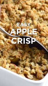 Easy Apple Crisp With Oats Recipe Easy Apple Crisp Recipe Apple Crisp Recipes Apple Crisp Easy