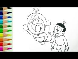 Tentu saja kalian semua dapat menemukan tema yang membahas. Cara Menggambar Doraemon Nobita Dari Kata Dora Doraemon Coloring Pages For Kids Youtube