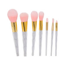 Brand New Glitter Makeup Brush Set 7 Pcs Brand Brush Glitter Makeup Pcs Set Makeup Brush Set Glitter Makeup Pink Brushes