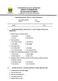 Maybe you would like to learn more about one of these? Soal Ulangan Harian Ke 2 Pkn Kelas 3 Semester 1