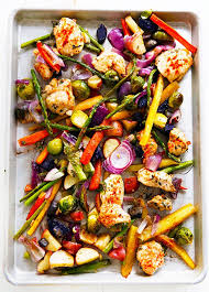 Sheet Pan Chicken And Veggie Dinner Lexi S Clean Kitchen Recipe Veggie Dinner Recipes Whole 30 Recipes