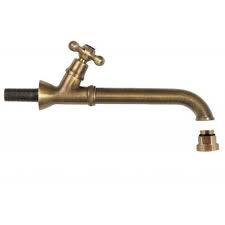 Rubinetto Lungo Con Rosetta Art 1230 Rubinetti Ottone Giardino
