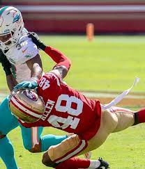 49ers Dolphins Kyle Shanahan Explains Why It Took So Long To Replace Brian Allen With Ahkello Witherspoon 49ers Levi Stadium How To Look Pretty