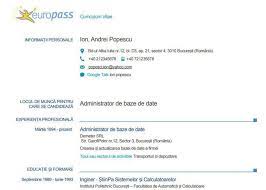 4 profesii ale viitorului ce valoare are angajatul in cadrul companiei Cv Europass Model RomanÄƒ Ce InseamnÄƒ De Unde Il Descarci Si Cum Se CompleteazÄƒ