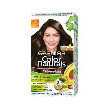 Shop for garnier hair dye online at target. Garnier Color Naturals Creme Hair Color Shade 3 Darkest Brown 70ml 60g Amazon In Beauty
