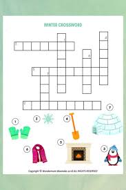 Bonus, they help keep your brain sharp! Winter Crossword Puzzle For Kids