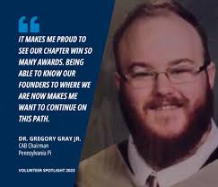 Phi Delta Theta is proud to announce this week's #VolunteerSpotlight, Dr.  Gregory D. Gray Jr! As the CAB Chairman for the Pennsylvania Pi chapter of  Phi Delta Theta at Robert Morris University