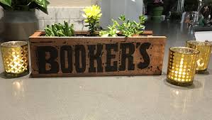 Succulent Garden In A Bourbon Box Repurpose Succulents Bookers Planter Boxes Bourbon Booker Bourbon