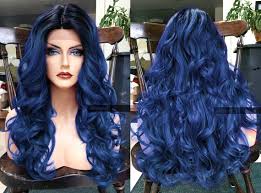 Black And Blue Wig U S A Heat Ok Ombre Dark Blue Lace Front By Wantablewigs Front Lace Wigs Human Hair Lace Front Wigs Lace Hair
