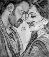 Bahubali Devsena Drawing In 2021 Celebrity Drawings Boho Art Drawings Art Drawings Sketches Creative