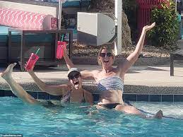 First Las Vegas Pool Party Takes Place After 78 Days Of Lockdown As Hotel Casinos Open Daily Mail Online