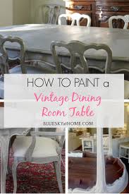 how to paint a vintage dining table