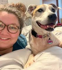 If you've been with us a few years, as in since 2010 to 2011, you may  remember Roxie, the Hound/Rottie mix with a scar along her spine, heartworm  positive, and a myriad