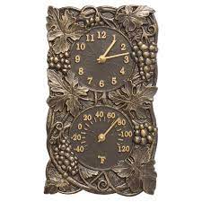 Get it as soon as wed, jun 23. Whitehall Products Grapevine Indoor Outdoor Wall Clock And Thermometer Reviews Wayfair