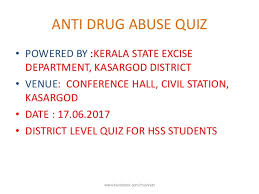 Before sharing sensitive information, make sure you're on a federal government site. Anti Drug Abuse Quiz