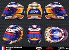 Grosjean had previously spent nine seasons in formula one for a variety of teams, picking up 10 podiums. 3d Racing Helmets Romain Grosjean Helmet 2020 Download