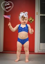 We will pack and deliver the products to the shipping company within a short time after you create the order. Royal Blue White Polka Dot Bikini Retro Baby Girl Vintage Etsy
