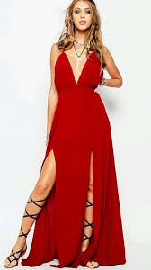 Missguided Asos Deep Red Plunge Crepe Maxi Dress With Thigh Split Size 8 Rrp 40 Red Dress Maxi Plunge Maxi Dress Maxi Dress