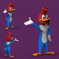 Wip On Woody Woodpecker Stl File Woodywoodpecker Woody 3d 3dmodeling 3dmodel Zbrush Classiccartoons Classiccartoon