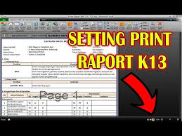 Muhammad hamka kepala sekolah smp. Cara Setting Print Sebelum Cetak Raport K13 Youtube