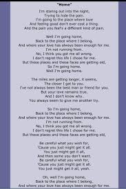 Home By Chris Daughtry 3 Great Song Lyrics Love Songs Lyrics Best Song Lyrics