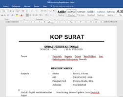 Contoh Surat Tugas Perjalanan Dinas Semua Surat