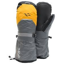 Rab Expedition 8000 Mitts Gloves Gold Grey Shark S