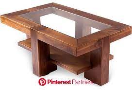Wood and chrome combine to create a refined look that farmhouse coffee table with wood top: Ava Rectangular Coffee Table On Onekingslane Com Glass Wood Table Diy Furniture Coffee Table Design Wood Table Design Glass Wood Table Coffee Table Wood