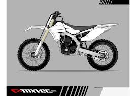 Motocross Bike Vector Template Free Vector Art At Vecteezy Motocross Bikes Motocross Bike