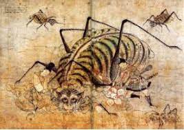 重要文化財 土蜘蛛草紙絵巻 つちぐもそうしえまき 部分 南北朝時代 14世紀 東京国立博物館蔵 image tnm image archives 日本画 江戸 東京 14 世紀