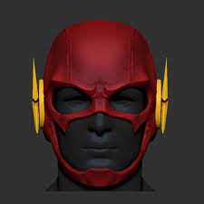 The Flash Helmet Cosplay Superhero Helmet 3d Print Model Superhero Cosplay 3d Printable Models