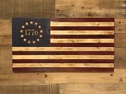 Betsy Ross Rustic Wood Flag 1776 American Flag Wood Wood Flag Wooden American Flag