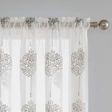 Maybe you would like to learn more about one of these? Deconovo Sheer Curtains Embroidered Patterned Semi Faux Linen Rod Pocket Curtains For Living Room 52x84 Inch Beige Window Treatment Sets Window Treatments Guardebem Com