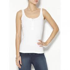 Découvre ce joli débardeur en hommage à la ville de cancale. Tee Shirt A Bretelles Col Rond A Pressions Femme Blanc 3 Suisses