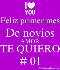 Feliz Primer Mes De Novios Amor Te Quiero 01 In 2020 Poster Generator Letters Blog