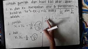 Kalau kebetulan kamu ingin belajar lebih tentang jumlah dan hasil kali akar suku banyak, simak video pembahasannya yang ada di sini. Contoh Jumlah Dan Hasil Kali Akar Akar Youtube