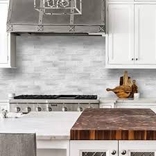 Ideas grey white grey kitchen backsplash images. Buy White Gray Wood Peel And Stick Subway Tile Backsplash Pvc Light Rustic Backsplash Wood Tile For Kitchen Online In Germany B08t8ryqnx