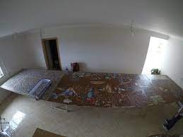 And yes it really has 51,300 pieces and is 28.5 foot by 6.25 foot. Current Progress On My 42000 Pieces Puzzle Jigsawpuzzles