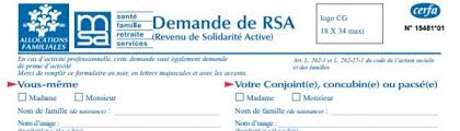 Les atouts du formulaire de demande cong�s word. Comment Remplir Le Formulaire Rsa En Ligne Mes Allocs Fr