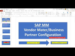 Vendor Master Data In Sap Vendor Creation In Sap Youtube