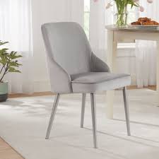 Better Homes Gardens Reed Faux Velvet Dining Chair Multiple Colors Walmart Com In 2020 Velvet Dining Chairs Dining Chairs Better Homes Gardens