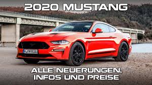 Explore the 2021 fastback and convertible mustang sports car range with the 2.3l high performance and 5.0l gt models. 2020 Mustang Alle Neuerungen Infos Und Preise Inkl Mustang 55 Paket Youtube