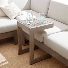 Each l shaped couch has different attributes and also layouts. Portside Outdoor C Shaped Side Table