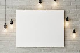 Free Painting On A Wall Mockup Dizajn Brenda Dizajn Fona Belyj Oboi