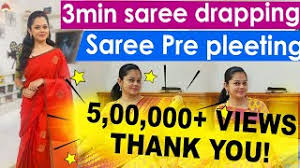 How To Pre Pleet Saree Drape Saree In 3mins Youtube View anitha sampath sampath's genealogy family tree on geni, with over 200 million profiles of ancestors and living relatives. how to pre pleet saree drape saree in 3mins